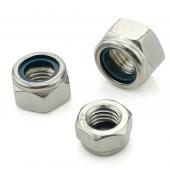 Гайка М12 DIN985  кл.пр.8,  шаг 1,25 оцинк